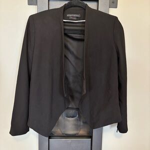 Alice + Olivia Black Women's Cropped Jacket - size 2